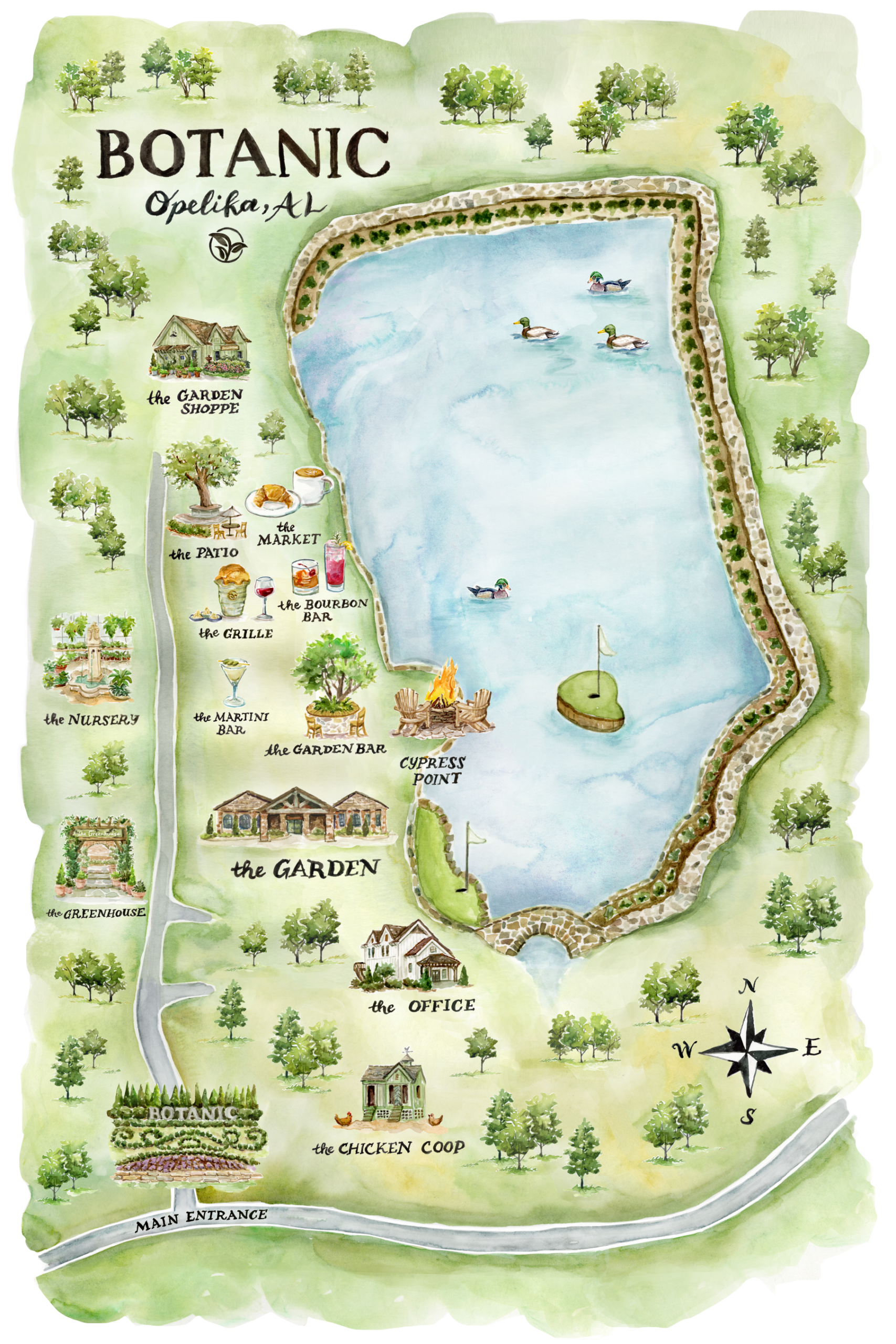 Watercolor Map